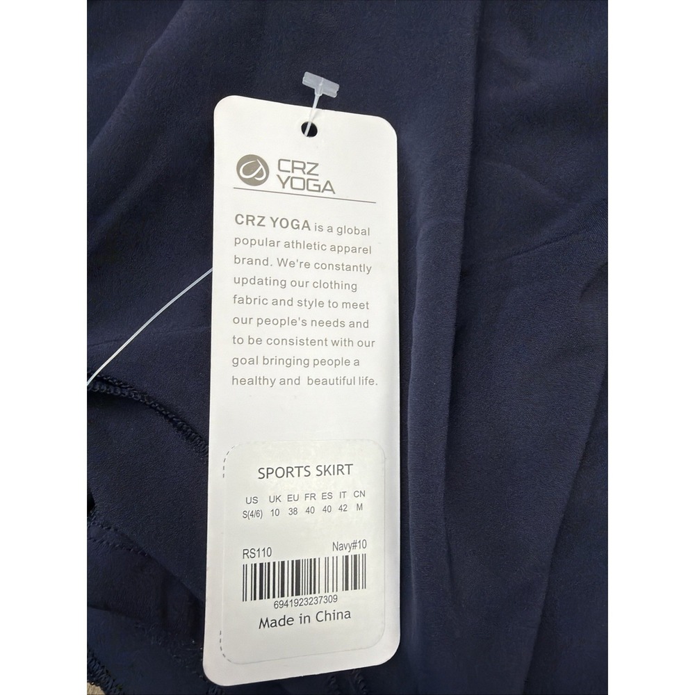 CRZ Yoga Skort‎ Small 4/6 NWT Navy Built In Shorts Athletic Tennis Golf - Picture 2 of 5
